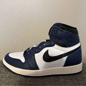 Jordan 1 High OG Navy and White (2 pair available for 1 $95 but 2/$150) just DM